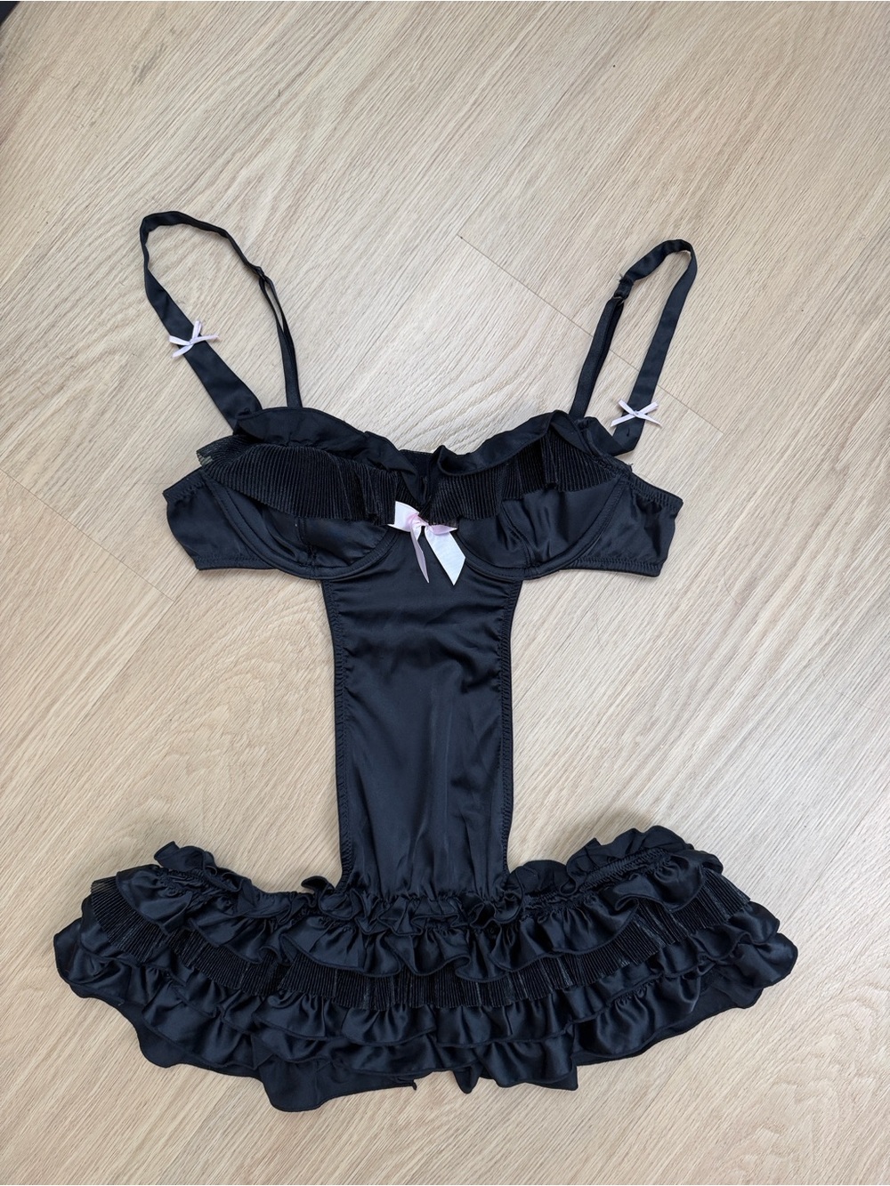 Y2K Vintage Victoria’s Secret Satin Sexy Little Things French Maid Lingerie 34B